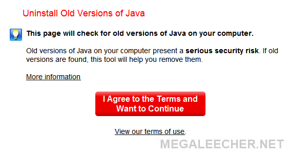 Remove old java versions tool
